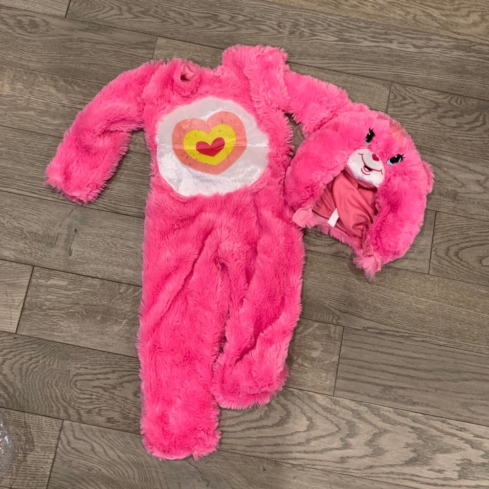 Girls 3T pink rainbow Care Bear costume